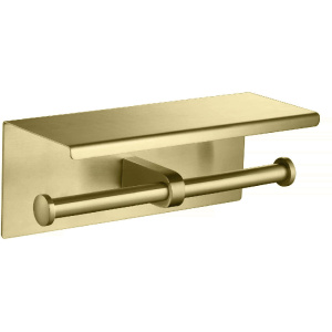 Держатель для туалетной бумаги Aquatek Оберон AQ4909BG шлифованное золото