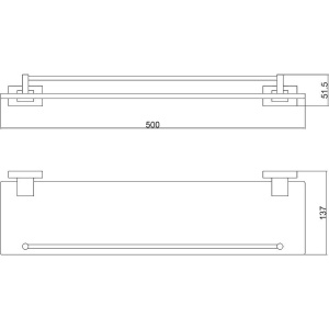 Купить Полка BELZ B903 B90307 черная матовая в Москве с доставкой Полка BELZ B903 B90307 черная матовая