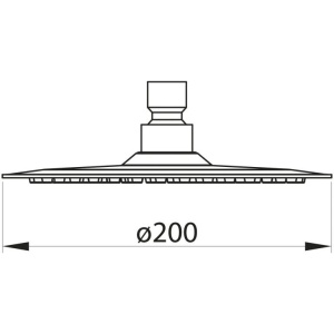 Верхний душ BelBagno Nova BB-SLDC1-IN