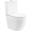 Унитаз-компакт BelBagno Amanda BB051CPR безободковый, крышка BB105SC с микролифтом, бачок BB051T
