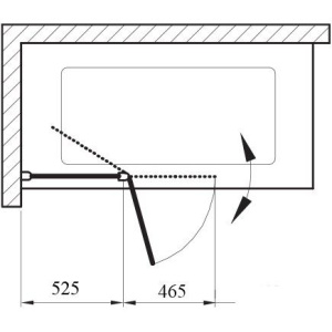 Шторка на ванну Ravak CVS2-100 L Transparent, профиль белый