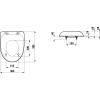 Крышка-сиденье Laufen FLORAKIDS с микролифтом 8.9103.1.300.000.1