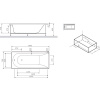 Акриловая ванна AM.PM Spirit V2.0 170x75 см, с каркасом