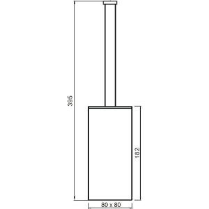 Ершик Nofer Barcelona 09075.B нержавеющая сталь