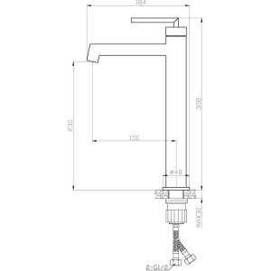 Купить Смеситель для раковины BelBagno Acqua ACQUA-LMC-CRM хром в Москве с доставкой Смеситель для раковины BelBagno Acqua ACQUA-LMC-CRM хром