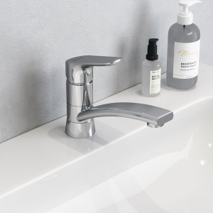 Купить Смеситель для раковины Damixa Jupiter 770220001 с поворотным изливом, хром в Москве с доставкой Смеситель для раковины Damixa Jupiter 770220001 с поворотным изливом, хром