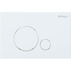 Комплект Инсталляция BelBagno BB001-120 + Кнопка Sfera BB014-SR-BIANCO белая