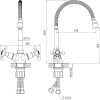 Смеситель для кухни Milardo Duplex DUPSB0FM05 с гибким изливом