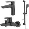 Комплект смесителей для ванны Aquatek Бетта AQ1130MB черный