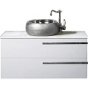 Тумба с раковиной Armadi Art NeoArt 100, белая с ручками Luce хром
