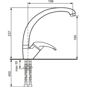 Купить Смеситель для кухни Ulgran U-007 -341 молочный в Москве с доставкой Смеситель для кухни Ulgran U-007 -341 молочный