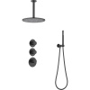 Душевой комплект Timo Saona SX-2399/03SM С ВНУТРЕННЕЙ ЧАСТЬЮ, с термостатом, матовый черный