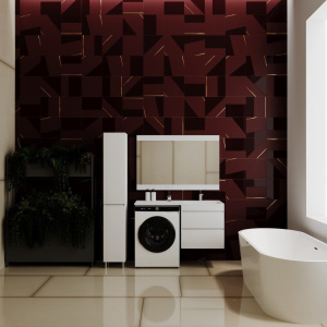 Тумба с раковиной Style Line Даллас 120, Люкс Plus подвесная, белая R