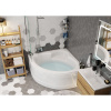 Акриловая ванна Vagnerplast Catalina mini 125x125 см, угловая, с каркасом, четверть круга