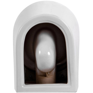 Унитаз подвесной с сиденьем микролифт Aquatek Вега AQ1904T-00 безободковый