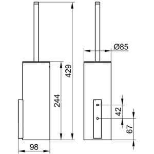 Купить Ершик для унитаза Keuco Edition 400 11564019000 белый в Москве с доставкой Ершик для унитаза Keuco Edition 400 11564019000 белый