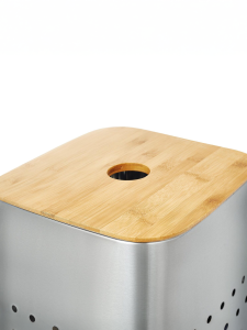 Корзина для белья Матовая сталь WeltWasser LETY MT 50L (10000003989)