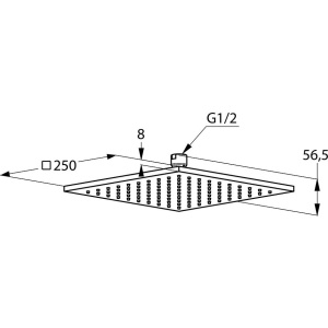 Верхний душ Kludi A-QA 6442591-00