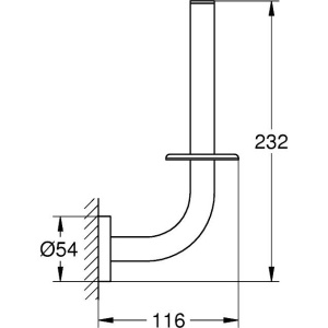 Купить Держатель для запасных рулонов Grohe Essentials 40385A01 темный графит в Москве с доставкой Держатель для запасных рулонов Grohe Essentials 40385A01 темный графит