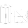 Душевой уголок Vincea Slim-N VSS-4SN900CL 90x90, профиль хром