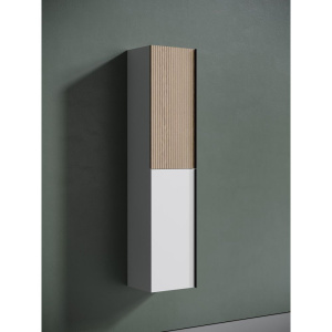 Шкаф-пенал Sancos Delta 35 дуб светлый, белый