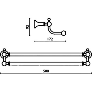 Полотенцедержатель Bagno & Associati Regency RE21692