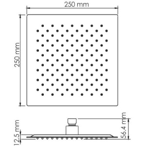 Купить Верхний душ Wasserkraft Glan A199 в Москве с доставкой Верхний душ Wasserkraft Glan A199
