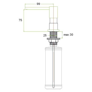 Дозатор для кухонной мойки Zorg ZR-22 кварц