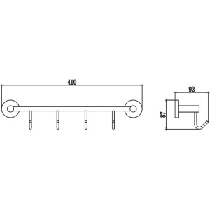 Крючок Savol 87 S-008774 40 см