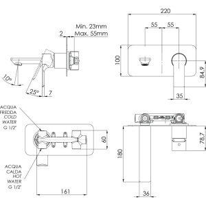 Купить Смеситель для раковины Remer Energy EY15 С ВНУТРЕННЕЙ ЧАСТЬЮ в Москве с доставкой Смеситель для раковины Remer Energy EY15 С ВНУТРЕННЕЙ ЧАСТЬЮ