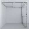 Душевой уголок Vincea Garda VSS-1G8010CL 100x80 см, профиль хром, стекло прозрачное