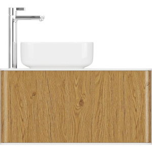 Купить Тумба с раковиной STWORKI Ноттвиль 80 дуб верона, с отверстием под смеситель в Москве с доставкой Тумба с раковиной STWORKI Ноттвиль 80 дуб верона, с отверстием под смеситель