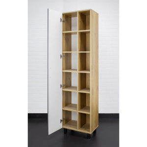 Шкаф-пенал Домино Craft 50 дуб вотан, графит