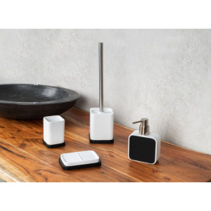 Мыльница Ridder Amara бело-черная