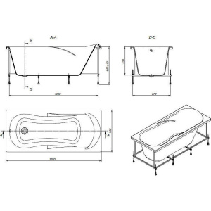 Ванна Roca Uno ZRU9302870 170x75, акрил