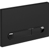 Кнопка смыва Cersanit Estetica 64112 черная матовая, рамка хром