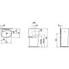 Раковина Laufen Palomba 8.1180.4.000.104.1 напольная