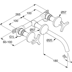 Купить Смеситель для раковины Kludi Nova Fonte Deco 201440539 С ВНУТРЕННЕЙ ЧАСТЬЮ в Москве с доставкой Смеситель для раковины Kludi Nova Fonte Deco 201440539 С ВНУТРЕННЕЙ ЧАСТЬЮ