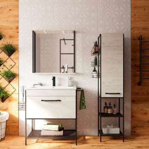 Смеситель для раковины Cersanit Brasko Black 63107