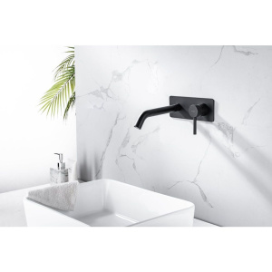 Купить Смеситель для раковины Allen Brau Priority 5.31003-31 С ВНУТРЕННЕЙ ЧАСТЬЮ чёрный матовый в Москве с доставкой Смеситель для раковины Allen Brau Priority 5.31003-31 С ВНУТРЕННЕЙ ЧАСТЬЮ чёрный матовый