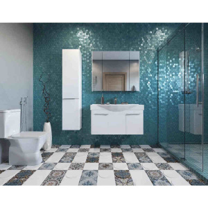 Купить Тумба с раковиной Aquaton Беверли 100 1A2367K0BV010 белый глянец в Москве с доставкой Тумба с раковиной Aquaton Беверли 100 1A2367K0BV010 белый глянец