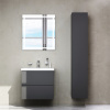 Тумба с раковиной AM.PM Gem 60 графит матовый, подвесная