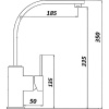 Смеситель для кухни Wisent WP49-098-6-30 крем