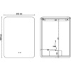 Зеркало Vincea VLM-3BE600-2, 60х80 с подсветкой и антизапотевателем