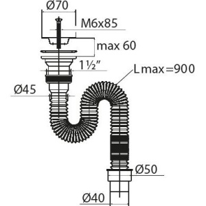 Сифон для мойки Virplast Элит 30980631