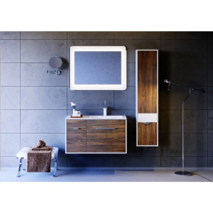 Купить Шкаф-пенал Aqwella 5 stars Malaga R крафт темный в Москве с доставкой Шкаф-пенал Aqwella 5 stars Malaga R крафт темный