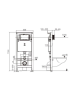 Инсталляция для подвесного унитаза без кнопки WeltWasser AMBERG 506 ST (10000005989)