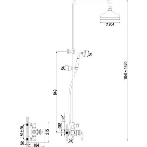 Купить Душевая стойка Lemark Brava LM4760G в Москве с доставкой Душевая стойка Lemark Brava LM4760G