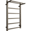 Полотенцесушитель электрический Двин Fj Plaza Neo 80х50, оружейная сталь, с полкой