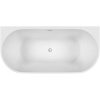 Акриловая ванна Sancos First FB10 170x80 см, овальная, с каркасом, со сливом-переливом